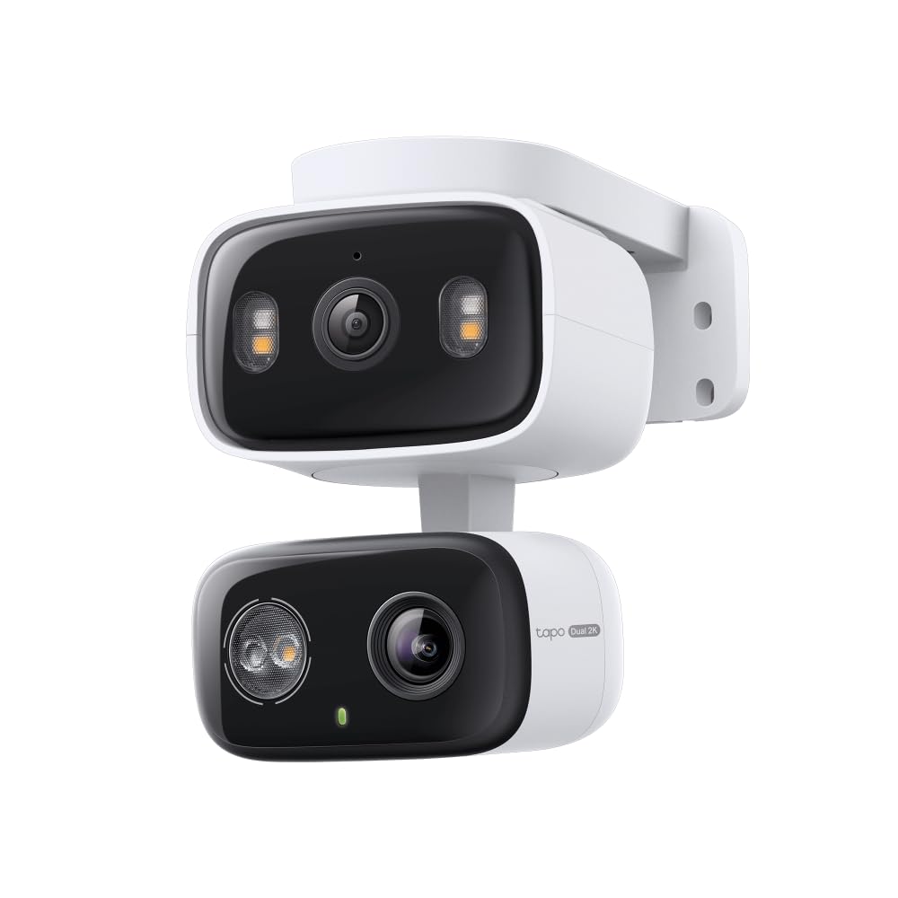Tapo 2K Indoor/Outdoor Dual Lens Pan/Tilt Wired Security Camera, C246D